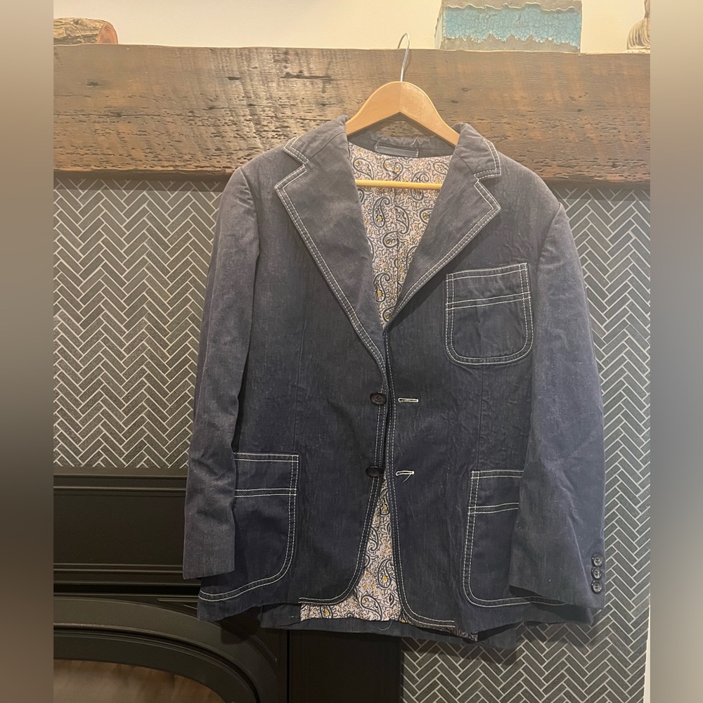 Vintage 3 Piece Denim Leisure Suit
